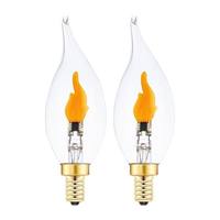 Ampoule LED à filament vintage Edison C35, culot E12 E14 E26 E27, éclairage décoratif pour la maison, le café, le lustre
