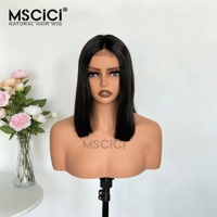 Perruque Lace Front 13x4 Cheveux Humains Indiens Raides Noir Naturel Mèches Fournisseur de Cheveux Marque Privée Perruque 100% Cheveux Humains 14-26 pouces