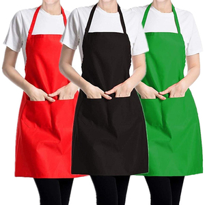 Nhà Máy Bán buôn giá biểu tượng tùy chỉnh có thể điều chỉnh Tạp dề unisex hộ gia đình rắn màu Bếp Nấu Ăn Tạp dề - Product Image 1