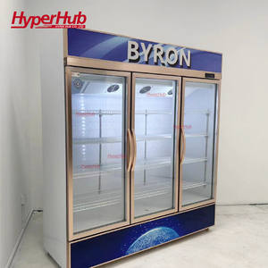 Réfrigérateur commercial haut de gamme en alliage d'aluminium <span class=keywords><strong>brossé</strong></span> avec refroidissement par air, pour boissons et fruits, vitrine réfrigérée pour cuisine professionnelle - Product Image 6