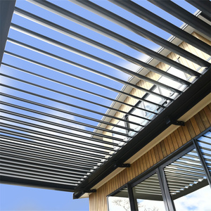 TOMA Outdoor <span class=keywords><strong>Pergola</strong></span> Wasserdichtes Aluminium Louver Design Lamellen balkon <span class=keywords><strong>Pergola</strong></span> Aluminium Modernes Aluminium Horizontal Apartment - Product Image 6