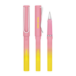 Geperonaliseerde gelinktpen met hoge capaciteit, 0,5 mm punt, zwarte inkt, BKS, gloednieuw, gradient, promotionele plastic zakelijke medische geschenken - Product Image 5