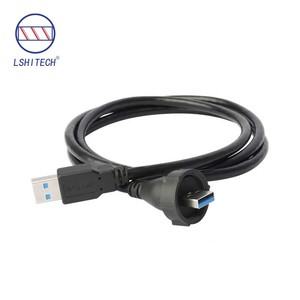 ขั้วต่อ USB กันน้ำ Lshitech <span class=keywords><strong>IP68</strong></span> แบบตัวเมีย สำหรับติดตั้งบนแผงควบคุม ใช้สำหรับงานอุตสาหกรรมและยานยนต์ - Product Image 1