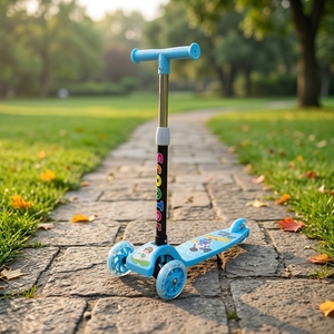 <span class=keywords><strong>Trottinette</strong></span> pour enfants pliable en un clic avec roues en PU lumineuses - Product Image 1