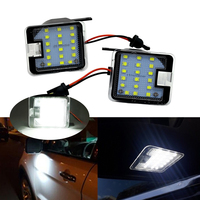 SUNKIA 2 pièces/lot Ultra lumineux 18 SMD LED rétroviseur latéral Pudlle lumières pour Ford Focus III/Kuga/Escape/Mondeo IV/c-max