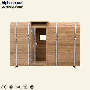 Sauna Exterior Cuadrada, Casa de Campaña con Cristal Panorámico y Juego de Muebles Opcional para Campamentos Familiares - Product Image 1