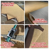 Tapis tissé en faux sisal de style minimaliste nordique, résistant aux taches, facile à nettoyer, pour entrée, chambre à coucher, intérieur