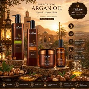 OEM pour ensemble de produits de luxe personnalisés à marque privée <span class=keywords><strong>sans</strong></span> <span class=keywords><strong>sulfate</strong></span>, <span class=keywords><strong>sans</strong></span> <span class=keywords><strong>silicone</strong></span>, à l'huile d'argan naturelle : shampoing, après-shampoing, <span class=keywords><strong>masque</strong></span> capillaire, huile capillaire - Product Image 1
