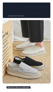 <span class=keywords><strong>รองเท้า</strong></span>ผ้าใบผู้ชายสีเทาแบบสวม ดีไซน์ระบายอากาศ น้ำหนักเบา เหมาะสำหรับฤดูใบไม้ผลิ/ฤดูใบไม้ร่วง ฤดูร้อน พื้น<span class=keywords><strong>รองเท้า</strong></span>ทำจากยางสีขาวมีลาย EVERGREEN - Product Image 5