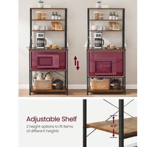 YANG FAN Gros Cuisine Industrielle Boulangers Rack Brun <span class=keywords><strong>Micro</strong></span>-<span class=keywords><strong>ondes</strong></span> Stand Cuisine Étagère Debout - Product Image 5