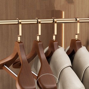 Cintre en bois massif à épaules larges pour vêtements volumineux, cintre antidérapant pour fourrures <span class=keywords><strong>et</strong></span> costumes, cintre élargi, grand cintre - Product Image 2