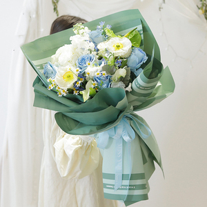 Papier d'emballage <span class=keywords><strong>de</strong></span> fleur <span class=keywords><strong>de</strong></span> Duke of windor, papier d'emballage <span class=keywords><strong>de</strong></span> paquet <span class=keywords><strong>de</strong></span> fleur imperméable anglais bicolore, papier <span class=keywords><strong>de</strong></span> couleur or - Product Image 4