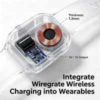 Module récepteur de charge sans fil RX01 OEM, sortie 5V 1A, pour carte de chargeur sans fil, pour appareil portable, pour étui d'écouteurs