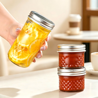 Kaleng Kaca Food Grade untuk Kegunaan Industri dengan Tutup Aluminium, Label dan Logo yang Dapat Disesuaikan, Ukuran 100ml-650ml