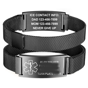 <span class=keywords><strong>Bracelet</strong></span> magnétique double face en acier inoxydable, gravé, design incurvé, pour <span class=keywords><strong>homme</strong></span>, bijoux fantaisie, cadeaux de fête, vente en gros - Product Image 5