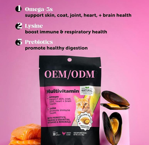 Gâteries multi-vitaminées à mâcher croquantes et crémeuses <span class=keywords><strong>pour</strong></span> <span class=keywords><strong>chat</strong></span> avec oméga 3 <span class=keywords><strong>lysine</strong></span> et probiotiques <span class=keywords><strong>pour</strong></span> <span class=keywords><strong>la</strong></span> santé et le soutien immunitaire et articulaire du <span class=keywords><strong>chat</strong></span> - Product Image 2