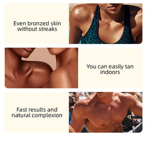 שמן שיזוף עצמי מבריק לגוף ולפנים, בעל הגנה מפני השמש לאורך זמן, לחות והידרציה, מותג פרטי, טבעוני וללא אכזריות בבעלי חיים - Product Image 5