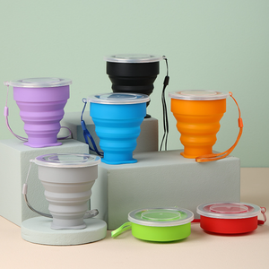 Custom <strong>Collapsible</strong> Drinking <strong>Cups</strong> Portable Silicone Retractable <strong>Cup</strong> Folding Telescopic Water Bottles for Travel Camping - Product Image 5
