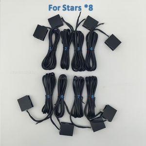 Nouveau kit étoiles LED à fibres optiques 16W coloré et romantique, effet <span class=keywords><strong>météore</strong></span> 1V8+10, pour plafond de voiture avec changement de couleur RGBW - Product Image 5