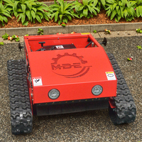 Mesin Pemotong Rumput Robot Mini Bensin Remote Control untuk Rumah Tangga, Mesin Pemotong Rumput Otomatis Mini Crawler