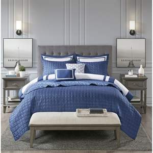 Juego de edredón de 8 piezas DB, colección de edredón con estampado Floral, detalle Floral sólido, Rey, Reina, algodón, poliéster, hogar, boda, Hospital - Product Image 2