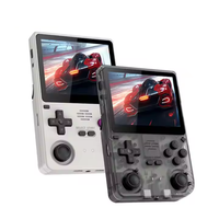 Console de jeu portable rétro POWKIDDY V20, écran IPS HD de 3,5 pouces, batterie 5000 mAh, système Linux, 64 Go, cadeau pour enfants, lecteur de jeux portable