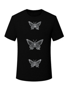 Nouveau T-<span class=keywords><strong>shirt</strong></span> pour fille tendance avec strass surdimensionnés, personnalisez votre logo, strass brillants, T-shirts de luxe pour femmes - Product Image 3