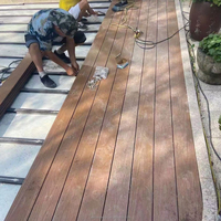 Plancher en bois composite WPC résistant aux intempéries, personnalisé, sans entretien, de qualité supérieure, pour terrasses et sols extérieurs commerciaux