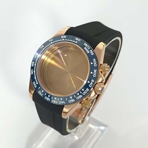 Montre <span class=keywords><strong>de</strong></span> haute qualité à fonction chronographe, bracelet en caoutchouc, boîtier en or rose pour homme, 39 mm, vente chaude - Product Image 2