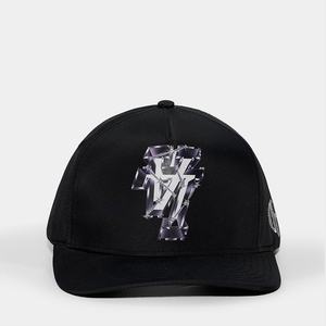 Casquettes Snapback personnalisées OEM à 5 panneaux avec logo sérigraphié, mélange nylon/coton, broderie structurée, visière incurvée - Product Image 1