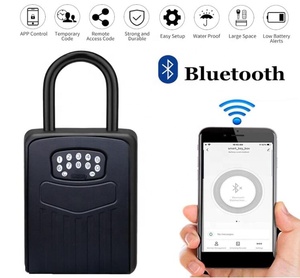 Giao Hàng Nhanh Chóng Treo Tường Di Động Lưu Trữ An Toàn Ẩn An Toàn Khóa An Ninh An Toàn Kỹ Thuật Số Mã Ứng Dụng Điều Khiển Thông Minh Hộp Chìa Khóa - Product Image 2
