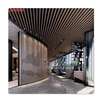 Tira de aluminio para decoración de interiores, deflector lineal de diseño de techo falso, para Hospital, centro comercial, edificio de oficina
