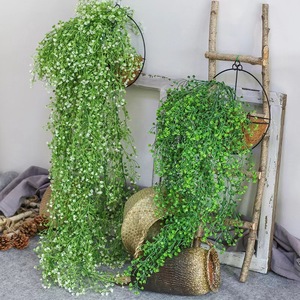 Plantas colgantes artificiales, plantas verdes, hojas, decoración, venta al por mayor - Product Image 3