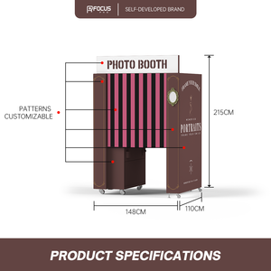 Machine de photomaton professionnelle avec imprimante, appareil photo reflex numérique, vidéo 360° pour les mariages, les fêtes et les événements - Product Image 4