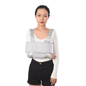 Forearm sling, shoulder and neck brace, arm fracture fixation belt, reinforced new arm sling, gray - Product Image 1