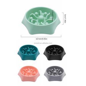 Custom Logo Non Slip Anti Gulping Anti-Choking Healthy Eating Pet Dog Food Feeding <b>Slow</b> <b>Feeder</b> Bowl Dishes - Product Image 2
