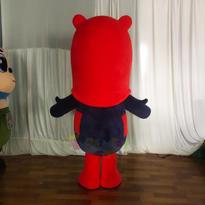 Disfraz de Mascota de Oso Rojo Personalizado, MOQ 1 Pieza, para Eventos Escolares, Reuniones Comunitarias y Fiestas - Product Image 4