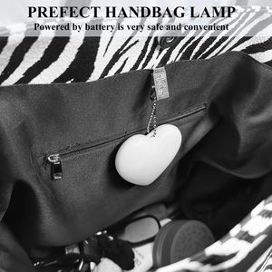 Petite lampe de sac à main à piles avec capteur tactile en forme de cœur et d'étoile, lampe LED pour sac à main, lampe de nuit pour sac à main - Product Image 6