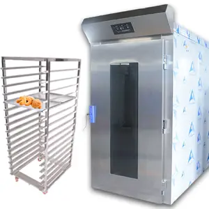 Máquinas de padaria intermediárias, adereço de massa dupla porta única retardante proofer de massa assados máquina croissant