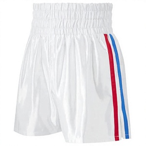 Pantalones Cortos de Boxeo Muay Thai MMA de Alta Calidad para Hombre, Transpirables, de Alta Elasticidad, de Poliéster, para Artes Marciales, Color Blanco - Product Image 1