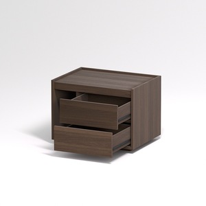 <span class=keywords><strong>Table</strong></span> <span class=keywords><strong>de</strong></span> <span class=keywords><strong>chevet</strong></span> minimaliste italienne noire avec tiroir <span class=keywords><strong>de</strong></span> rangement et armoire pour appartement, maison, chambre à coucher - Luxe polyvalent - Product Image 3