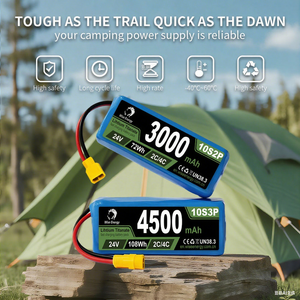 ชุดแบตเตอรี่สำรอง LTO 18650แบตเตอรี่ลิเธียมไอออนสำหรับตั้งแคมป์ - Product Image 2