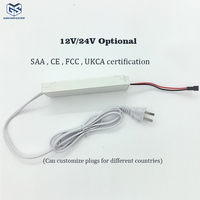 Alimentation à découpage certifiée SAA UKCA DC12V/24V pour LED, compatible avec les bandes LED et les systèmes anti-buée, pour le marché australien et l'industrie
