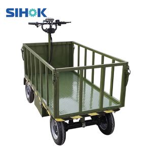 高性能四轮货运手推车 重型平台手推车 电池供电电动运输车 - Product Image 4