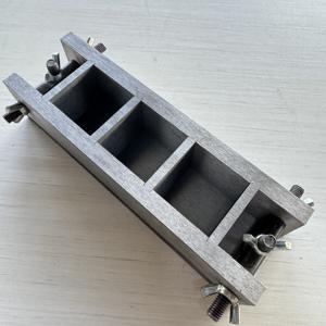 תבנית בדיקת בטון תלת-גופית 50x50x50 מפלדה יצוקה וברזל יצוק - Product Image 3