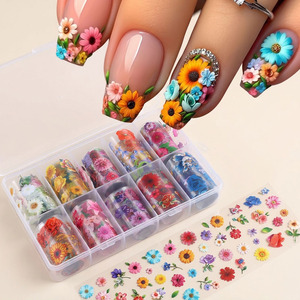 10 Rollos de Papel de Transferencia para Decoración de <span class=keywords><strong>Uñas</strong></span> con Diseños Florales de Verano, <span class=keywords><strong>Girasol</strong></span>, Rosa, Margarita, Estrellas, Adhesivos para <span class=keywords><strong>Uñas</strong></span>, Decoración de <span class=keywords><strong>Uñas</strong></span> DIY - Product Image 3