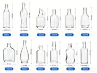 Botol Kaca Mini 50ml 100ml dengan Tutup Aluminium ROPP untuk Souvenir Pernikahan Grosir