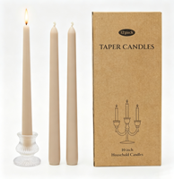 Bougies coniques colorées de luxe personnalisées pour la décoration de Noël à la maison