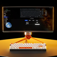 Clavier à interrupteurs magnétiques sur mesure OEM, disposition 75 %, à effet Hall, usinage de précision, alliage d'aluminium 6063, moules existants, prix usine