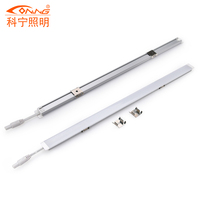 Éclairage d'armoire moderne 5W 6W 12W 18W SMD 2835 LED 3000K-6000K Barre lumineuse réglable pour cuisine intérieure Aluminium Montage en surface Plastique